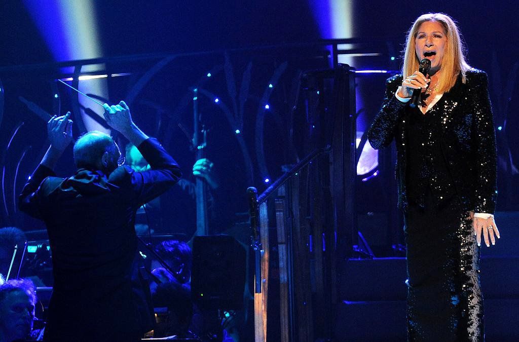 Bill Ross conducts for Barbra Streisand in Cologne, Germany, 2013.
