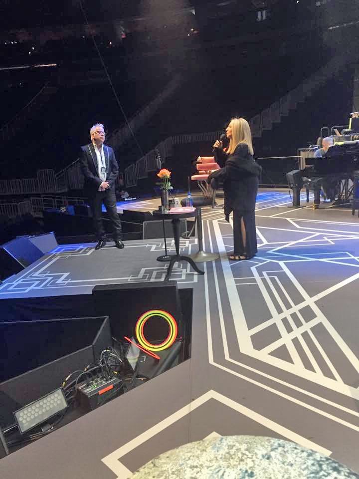 Richard Jay-Alexander rehearses with Barbra Streisand, 2016.
