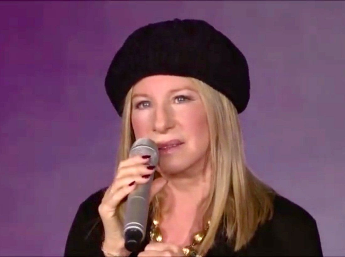 A Pensive Streisand sings 