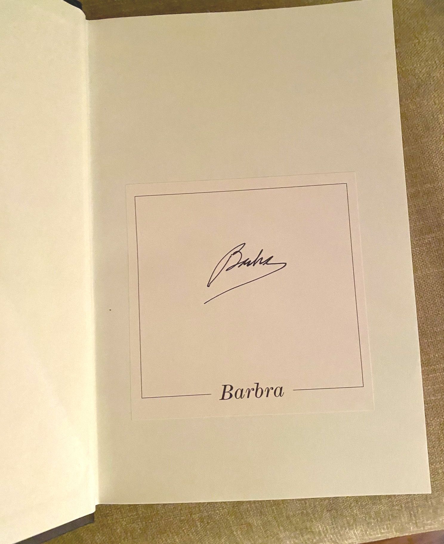 Barnes & Noble signed bookplate by Barbra Streisand.