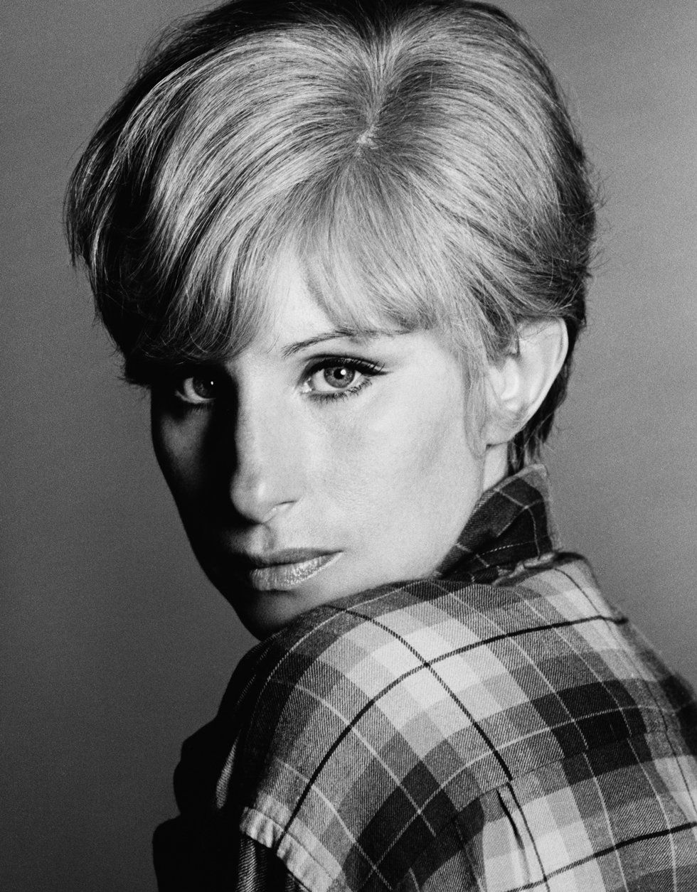 Streisand black and white photo by Greg Gorman.