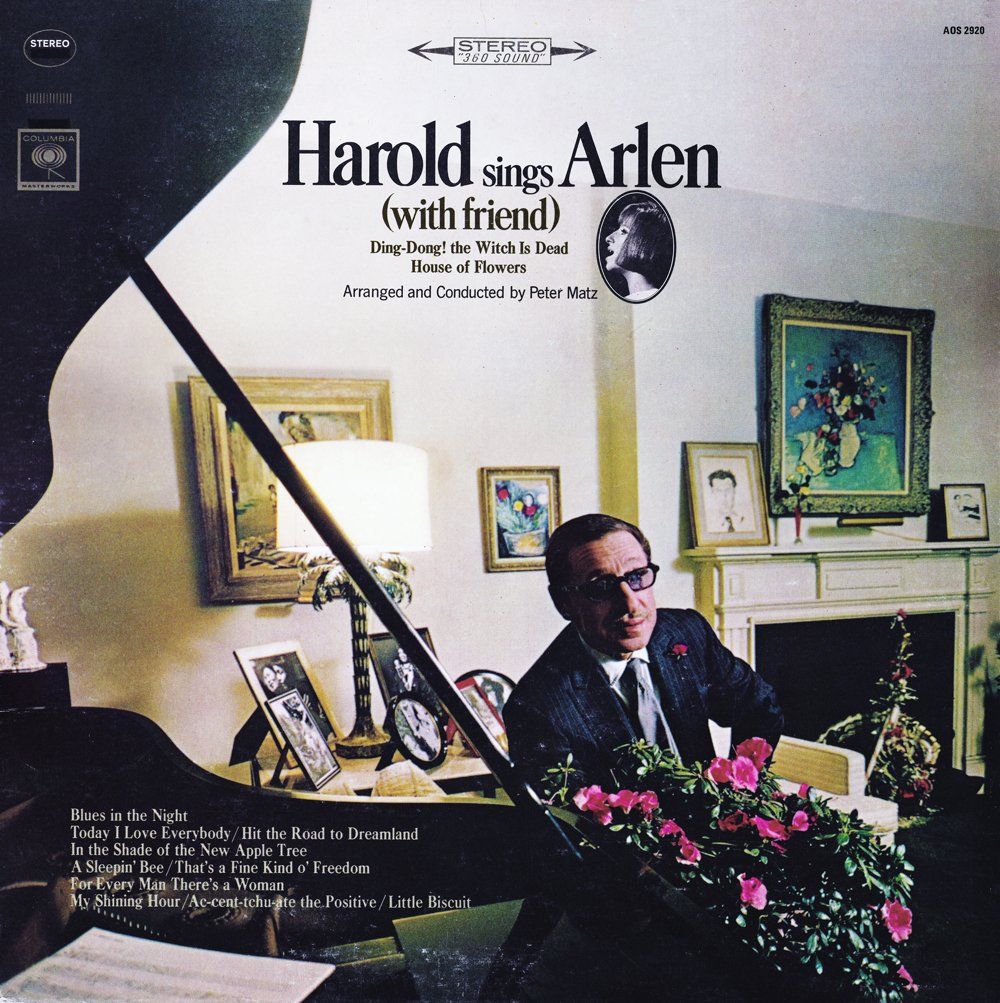 Front cover of the album “Harold Sings Arlen (with friend)”