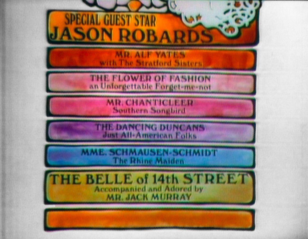 Credit sequence from opening titles of 1967 Streisand TV Special The Belle of 14th Street