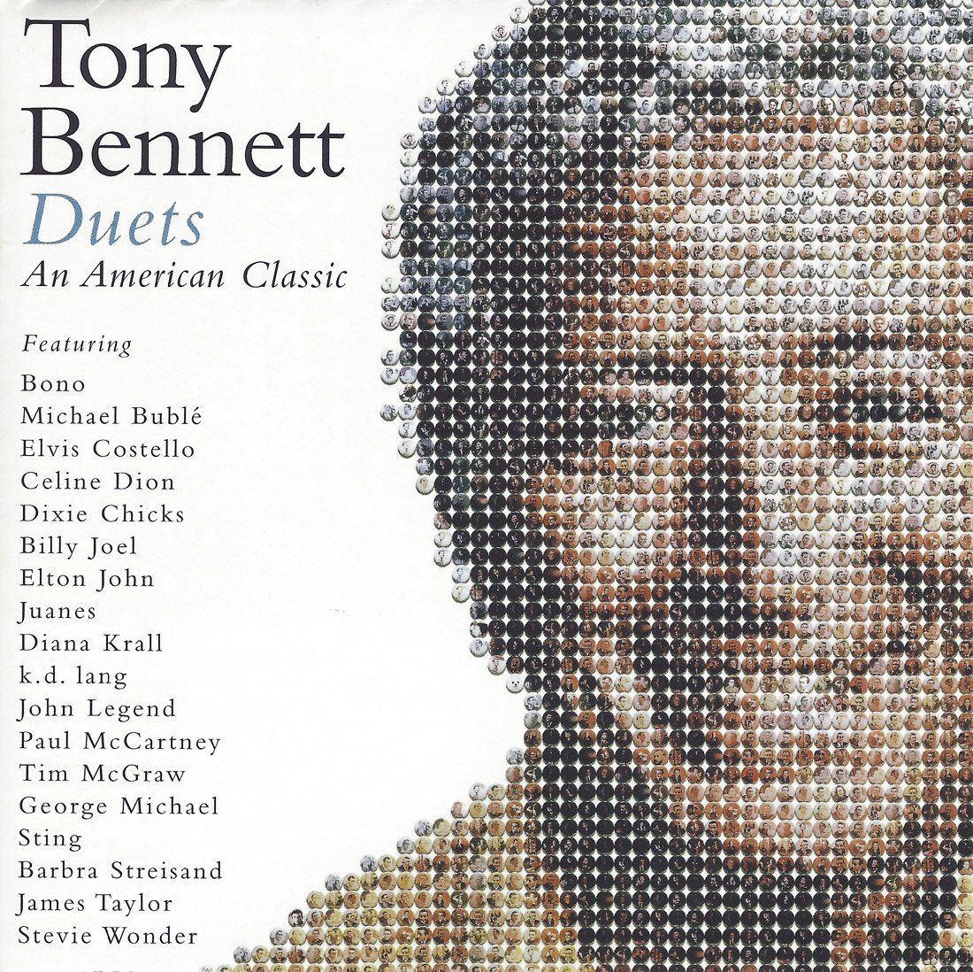 Front cover of Tony Bennett Duets CD