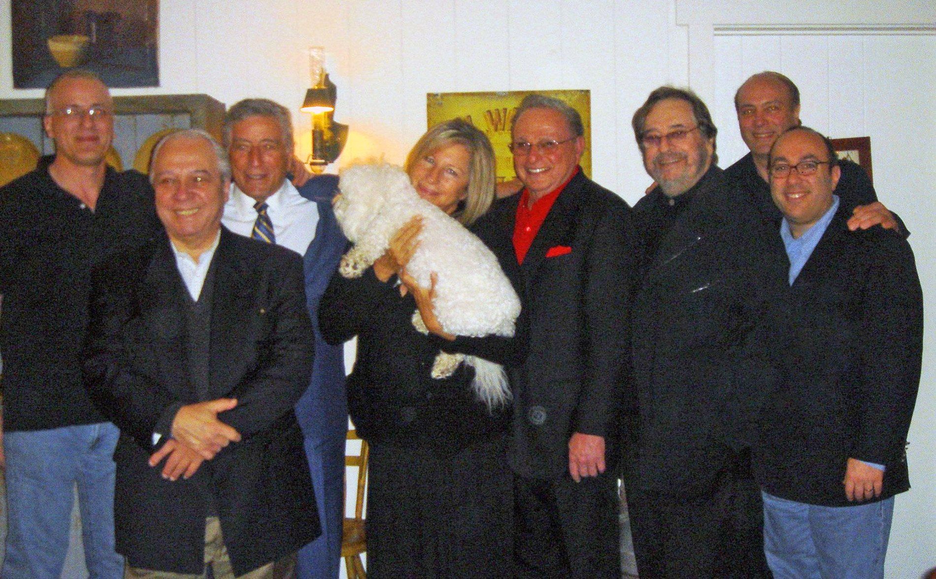 It takes a village!  Recording the duet with Tony Bennett at Grandma's House.