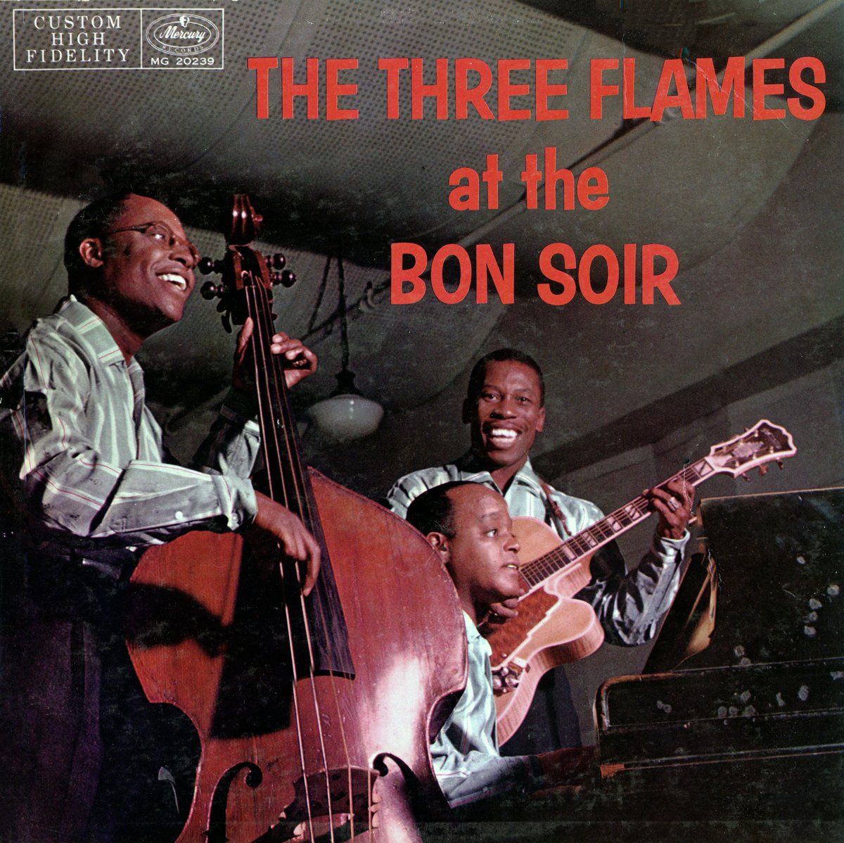 An album cover of The Three Flames at the Bon Soir