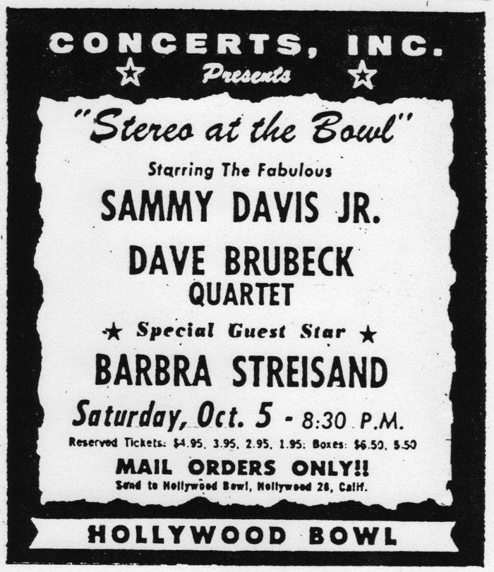Newspaper ad for Stereo at the Bowl