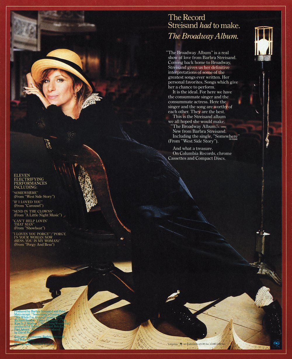 Columbia Records ad for Barbra's album, Emotion.