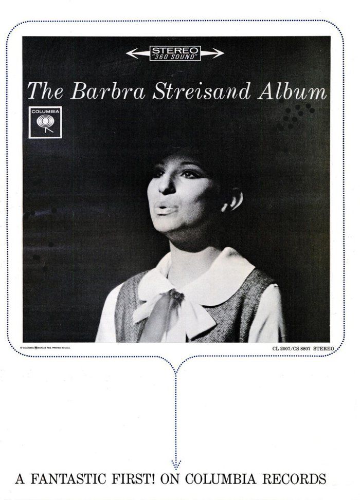 Columbia ad for The Barbra Streisand Album.