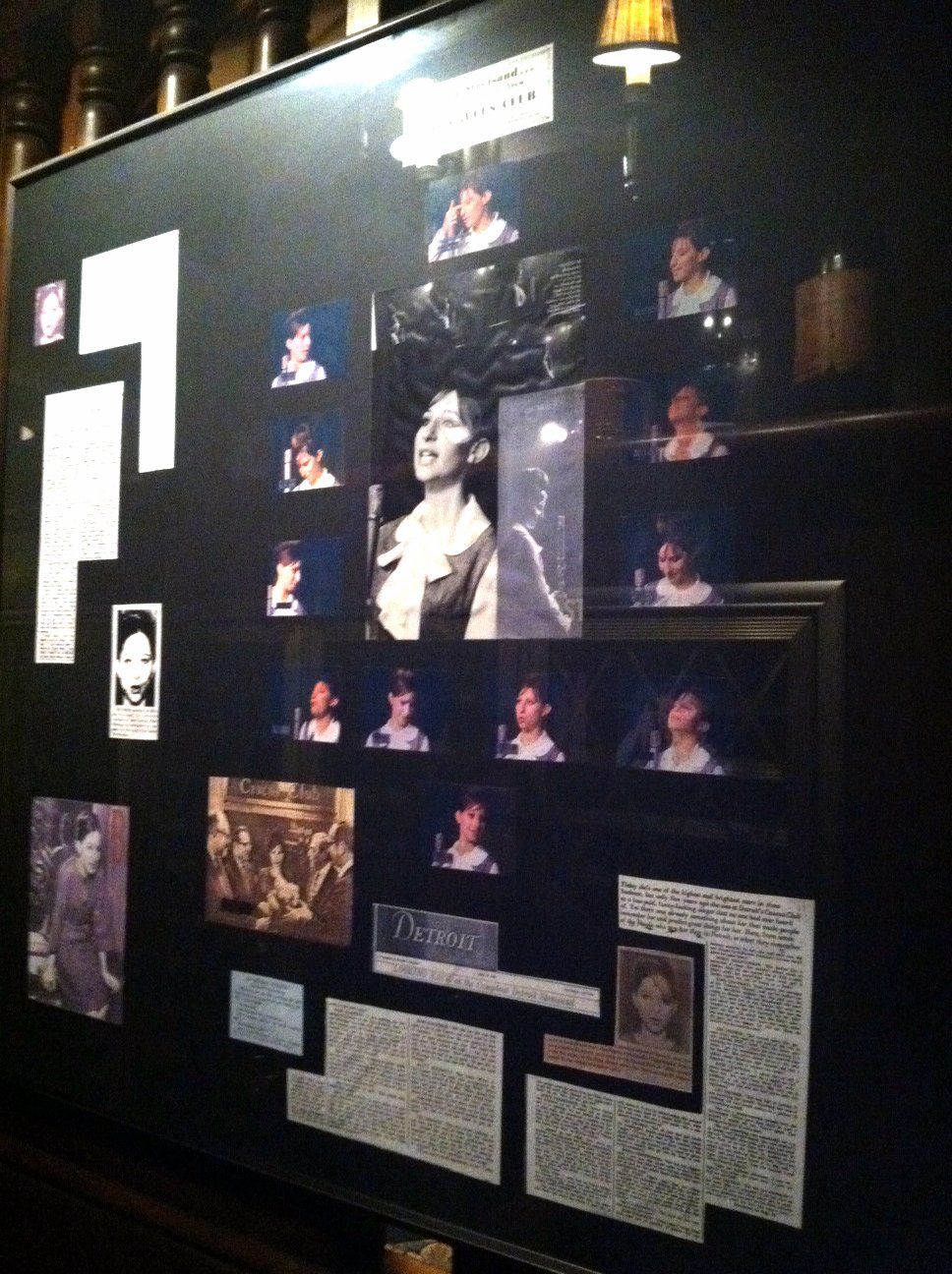 The Streisand tribute wall in the Caucus Club, 2012.