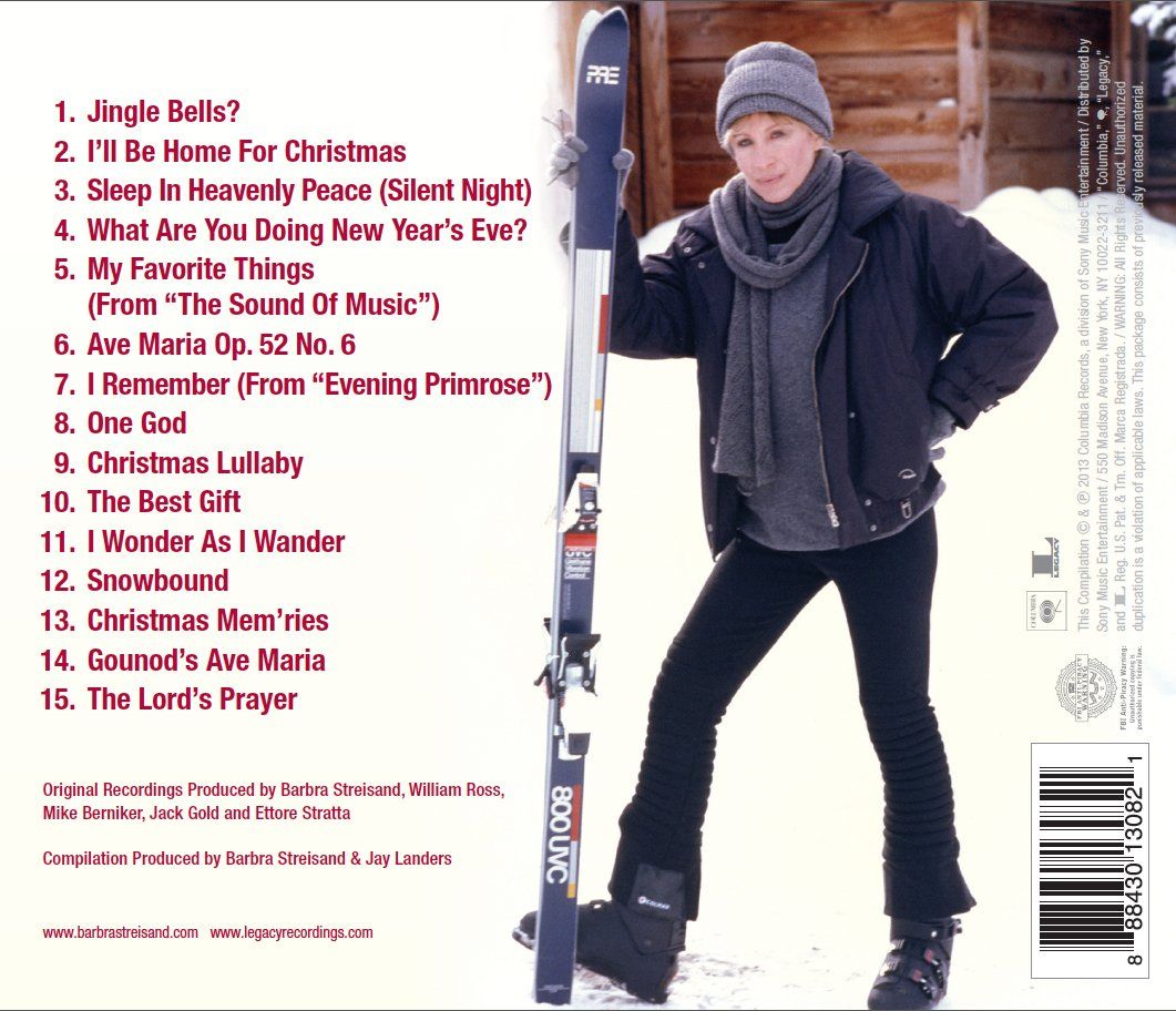 Back cover of The Classic Christmas Album CD