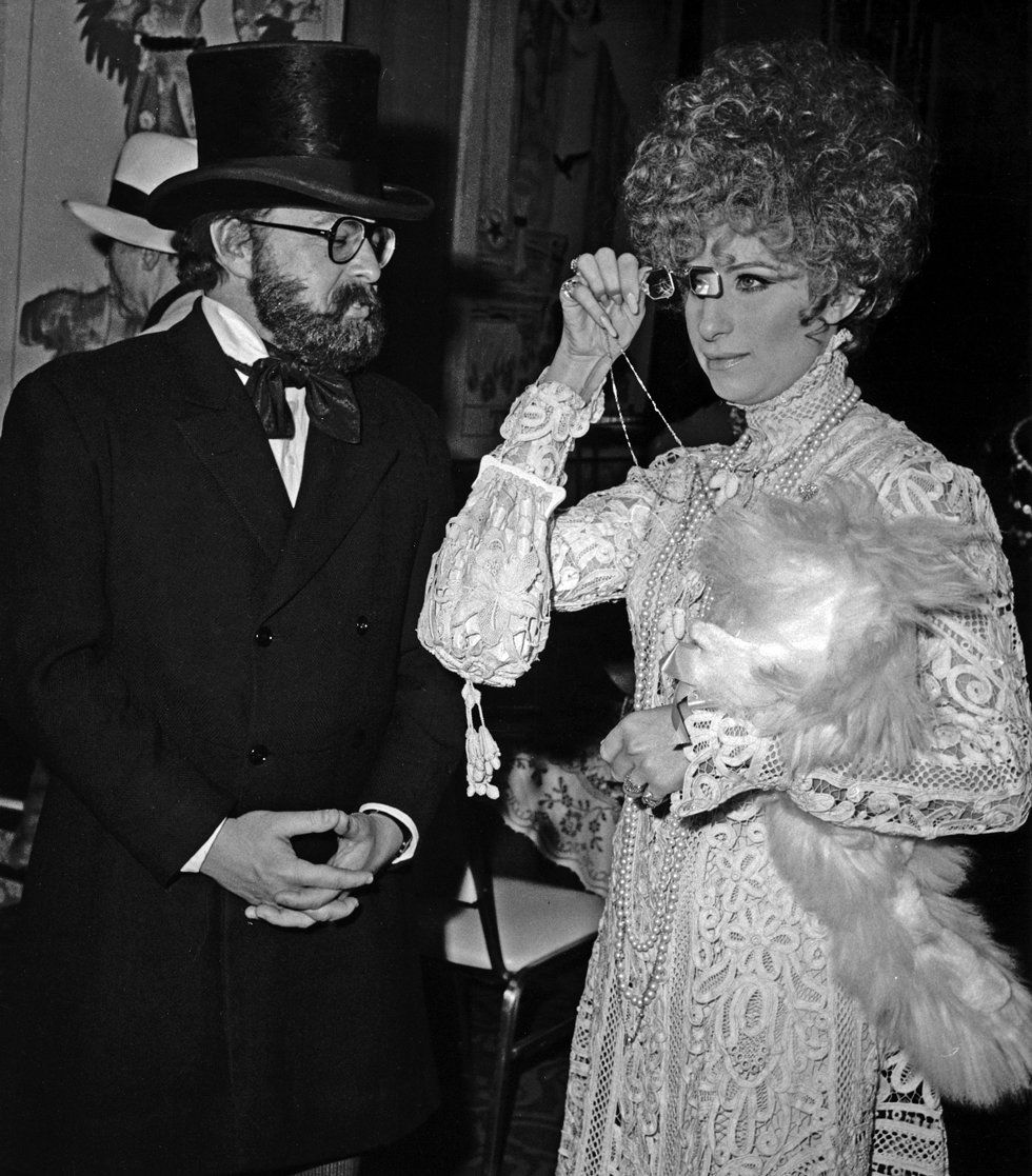 Streisand and manager Marty Erlichman in costume at the Reincarnation Ball.