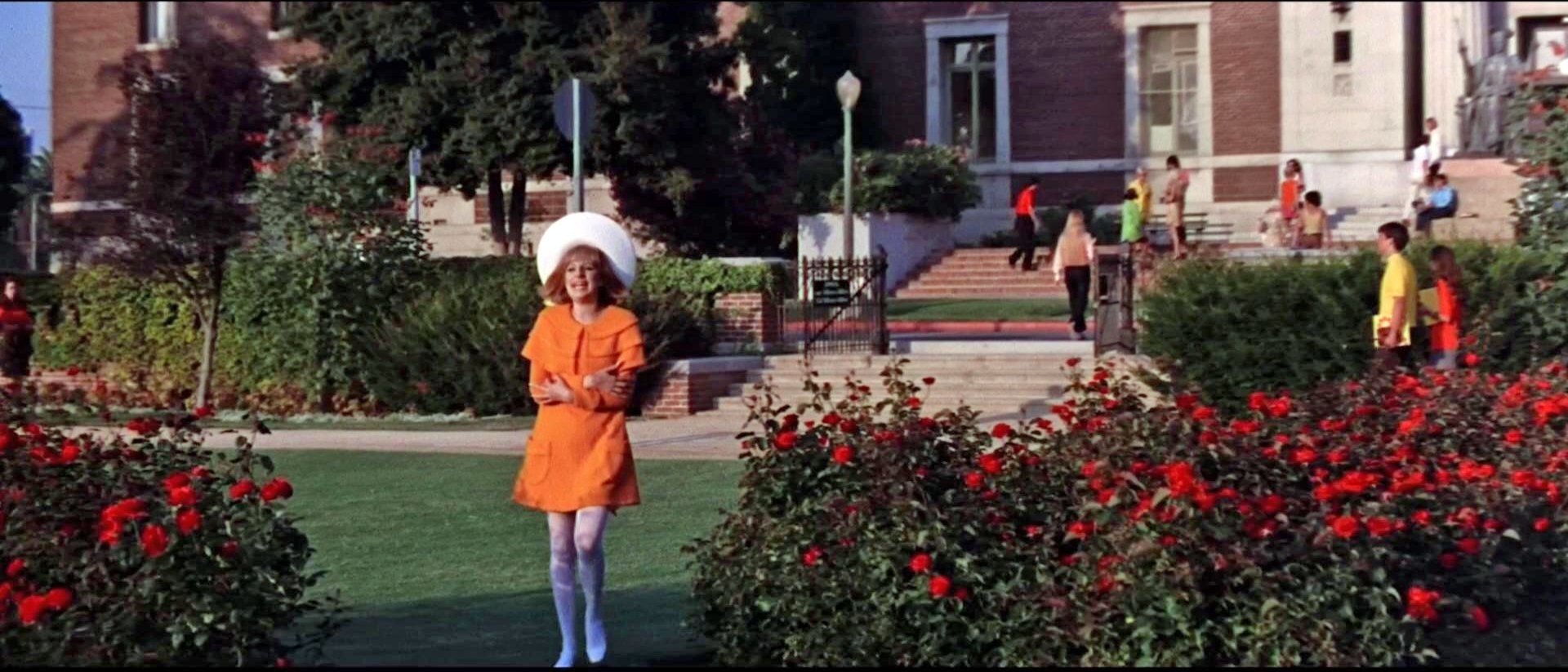 Exposition Park Rose Garden, Los Angeles, as it stands in for the University in the movie.