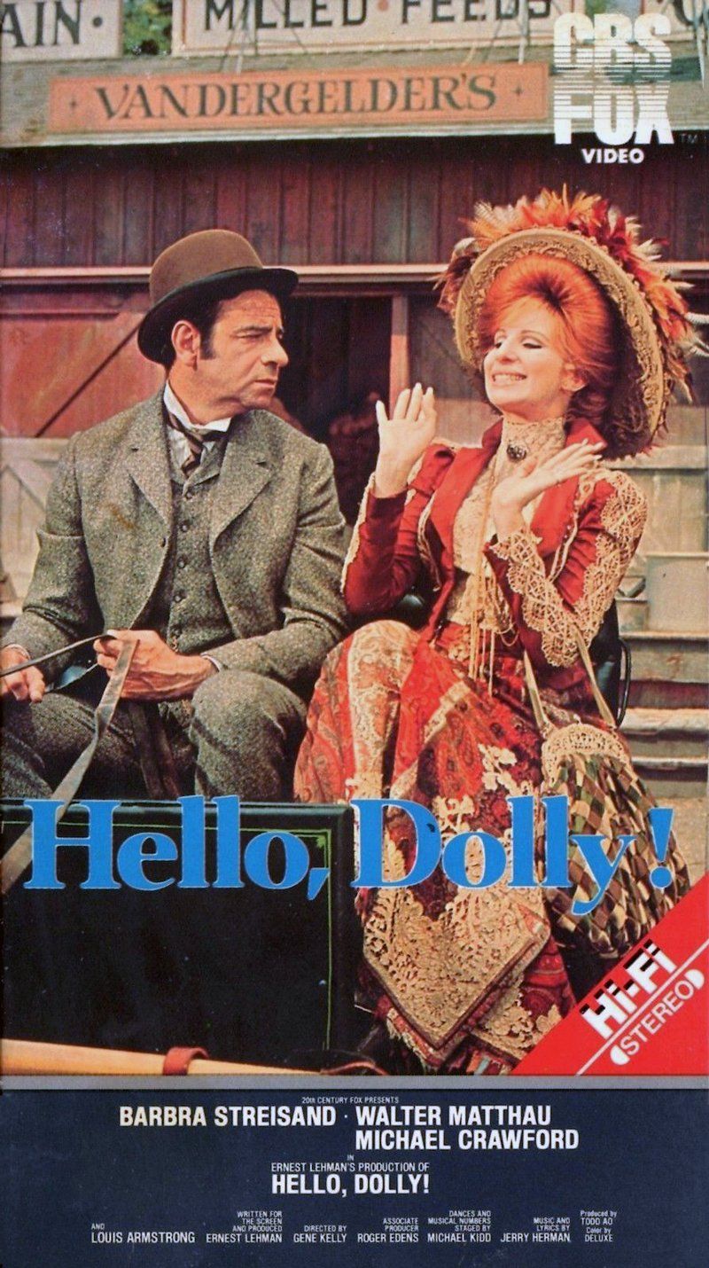 Cover of Hello Dolly VHS tape