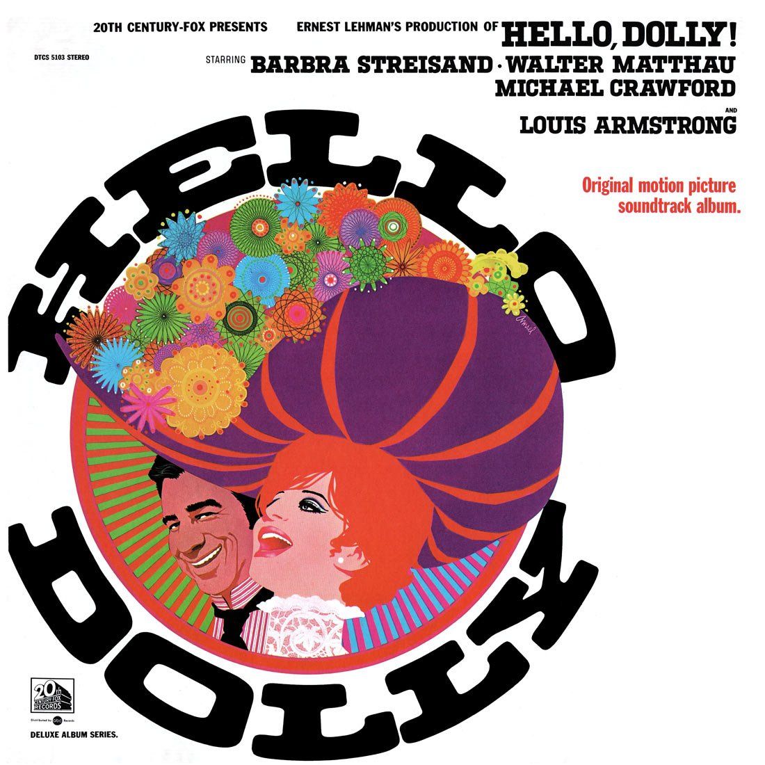 Hello Dolly soundtrack original album cover. Scan by Kevin Schlenker.