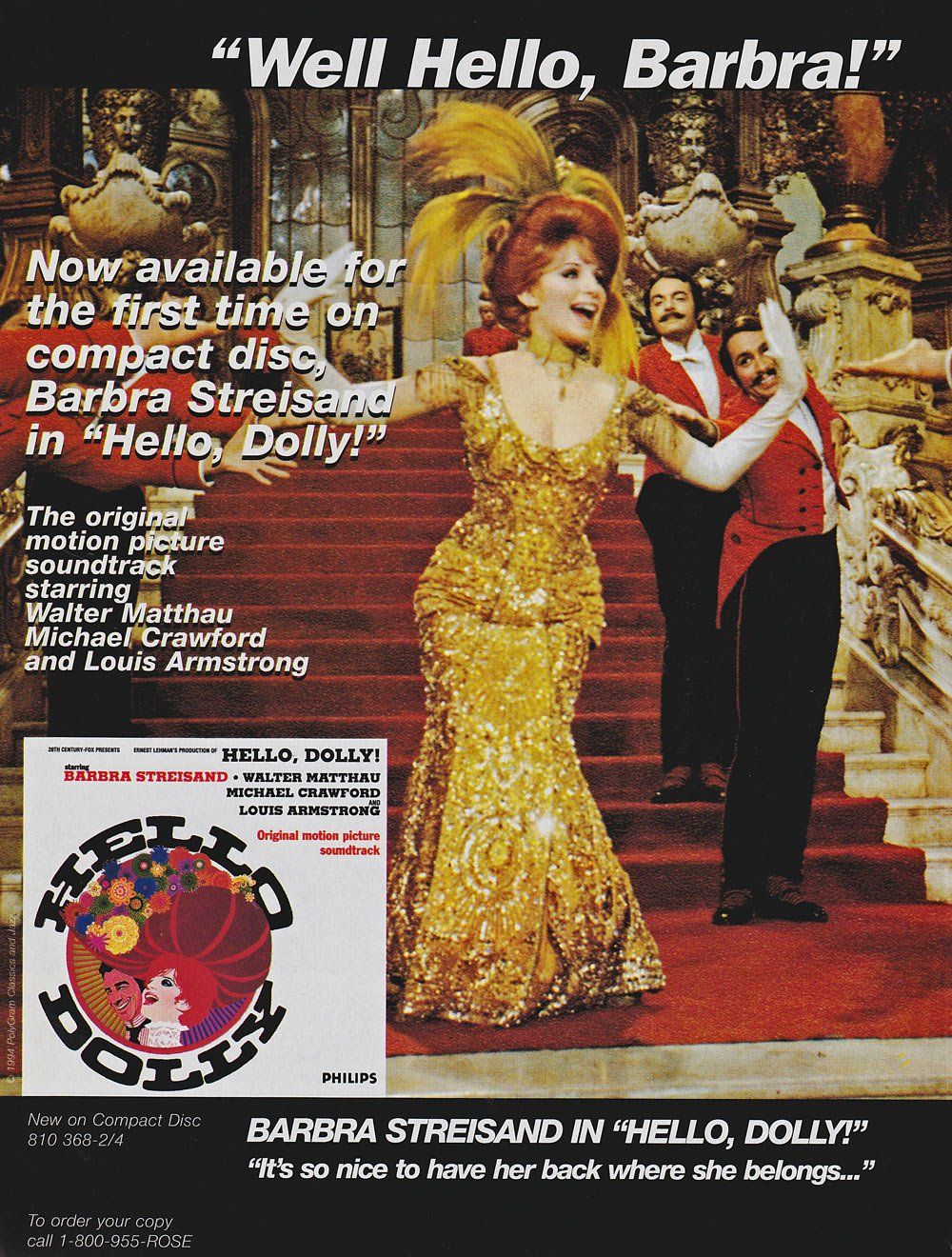 1994 ad for the Hello Dolly CD