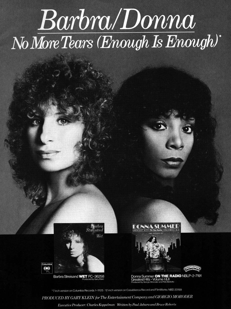 Columbia Records ad for Enough is Enough