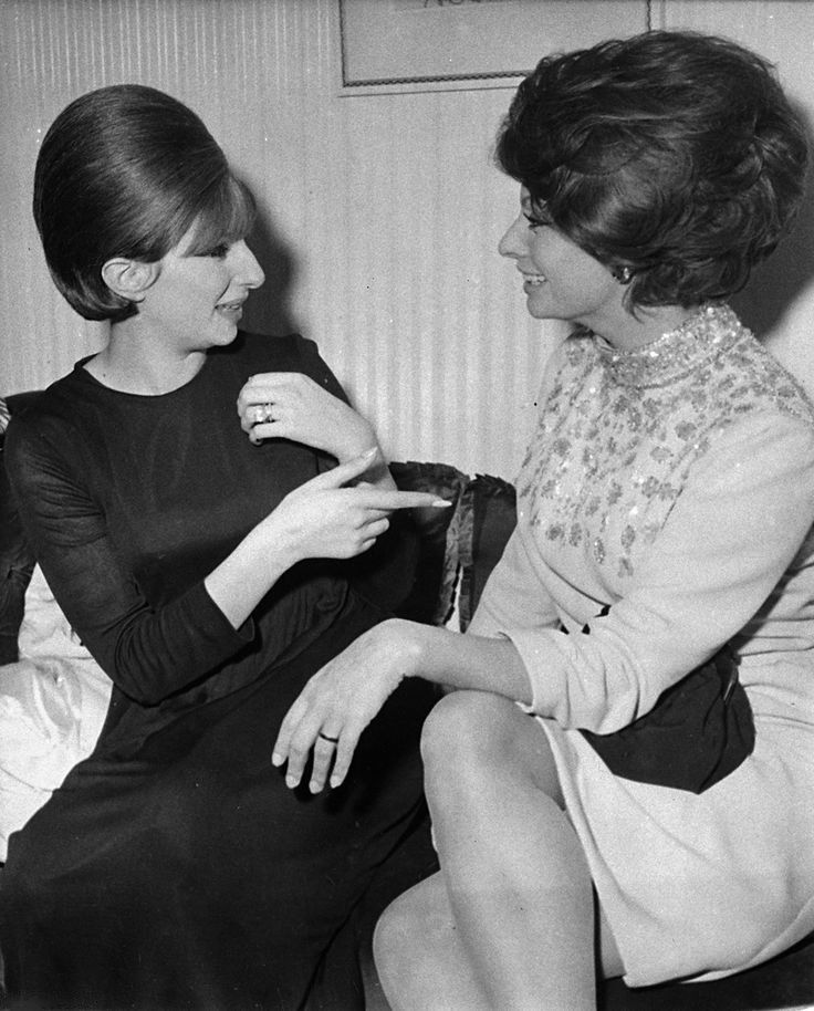 Streisand and Sophia Loren