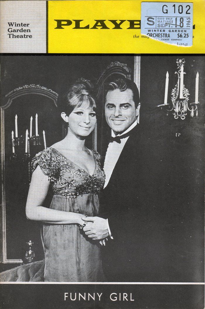 Playbill with Johnny Desmond and Streisand on the cover.