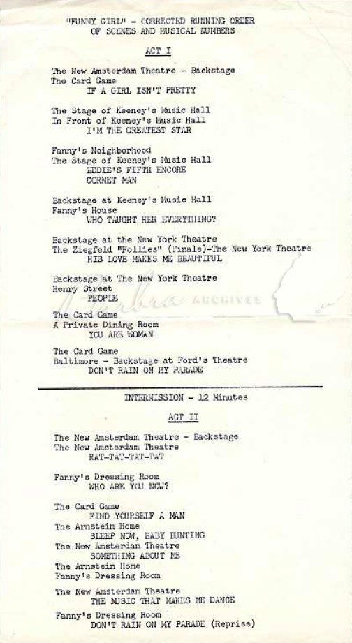 February 1964 musical numbers
