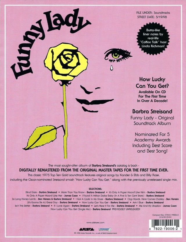 Streisand Albums | Funny Lady 1975 Soundtrack LP