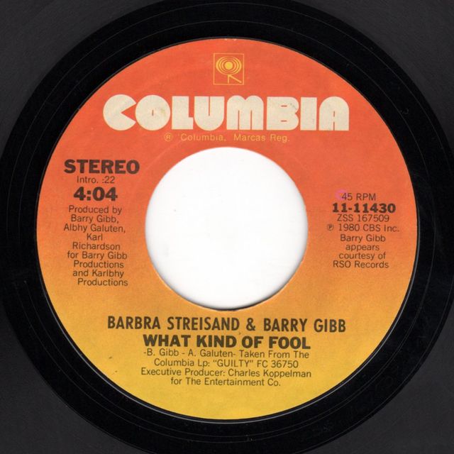 Barbra Archives | Singles | What Kind of Fool (Duet w/ Barry Gibb