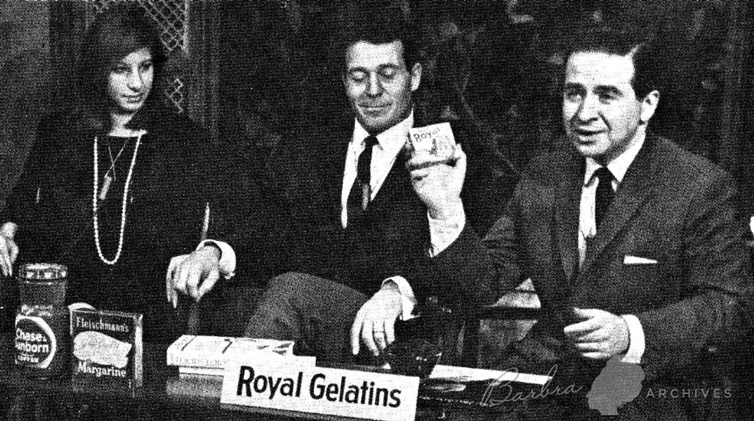 This is the part of the show where Joe Franklin did a commercial ... for Royal Gelatins.
