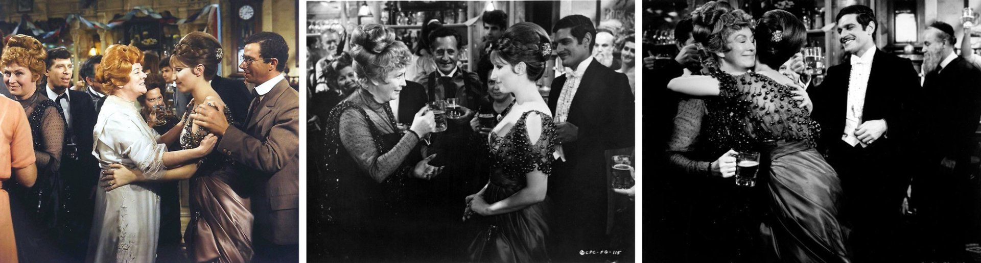 Three scenes from Mrs. Brice's party which were cut from the movie.