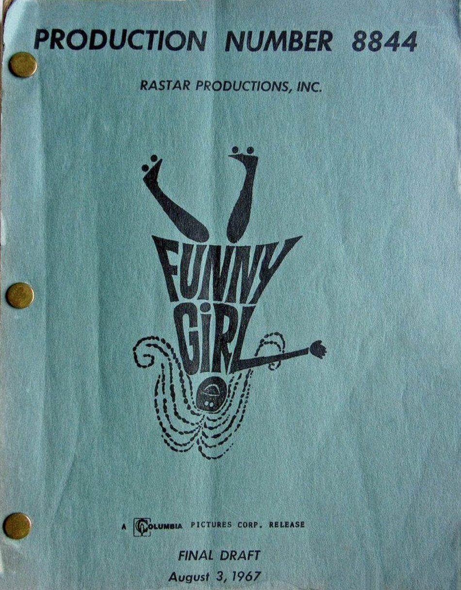 August 3, 1967 Final Draft of Funny Girl script.
