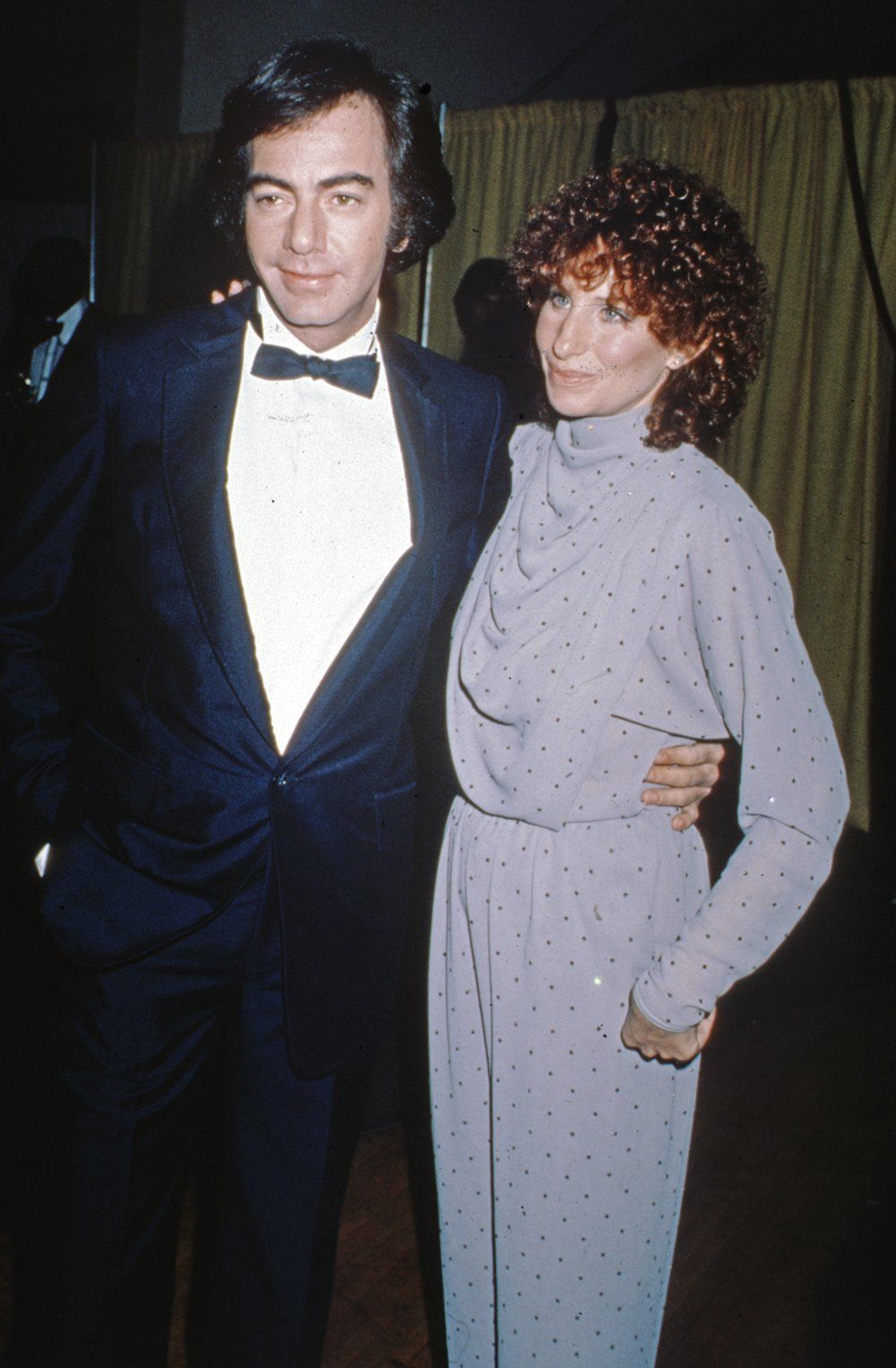 Neil Diamond and Barbra Streisand at the 1980 Grammy Awards.
