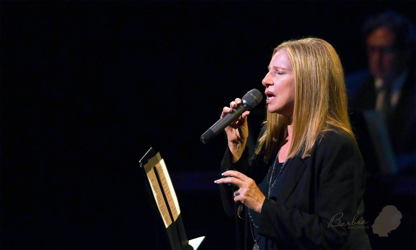 Streisand sings for Hamlisch. Photo: Lucas Jackson