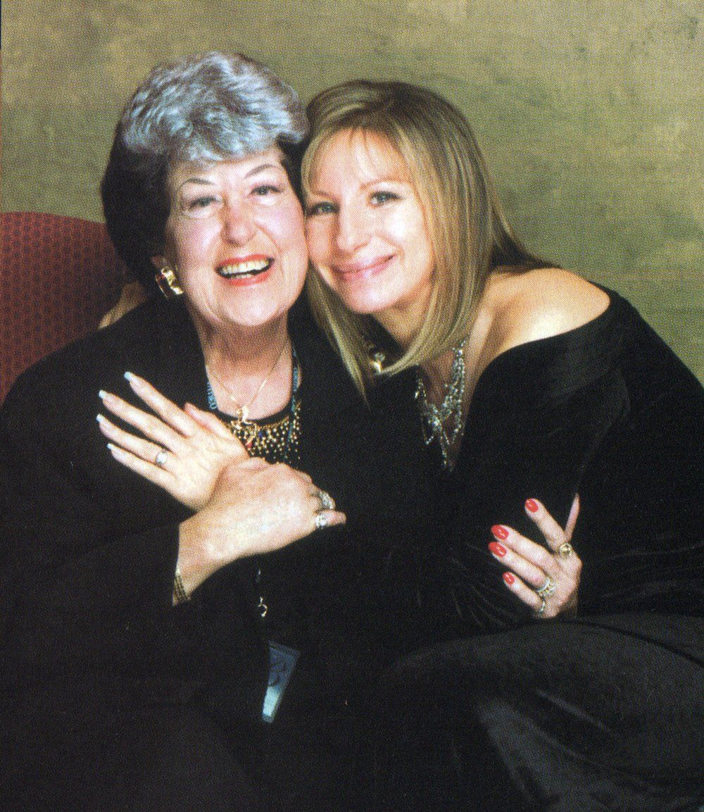 Virginia Kelley and Barbra Streisand