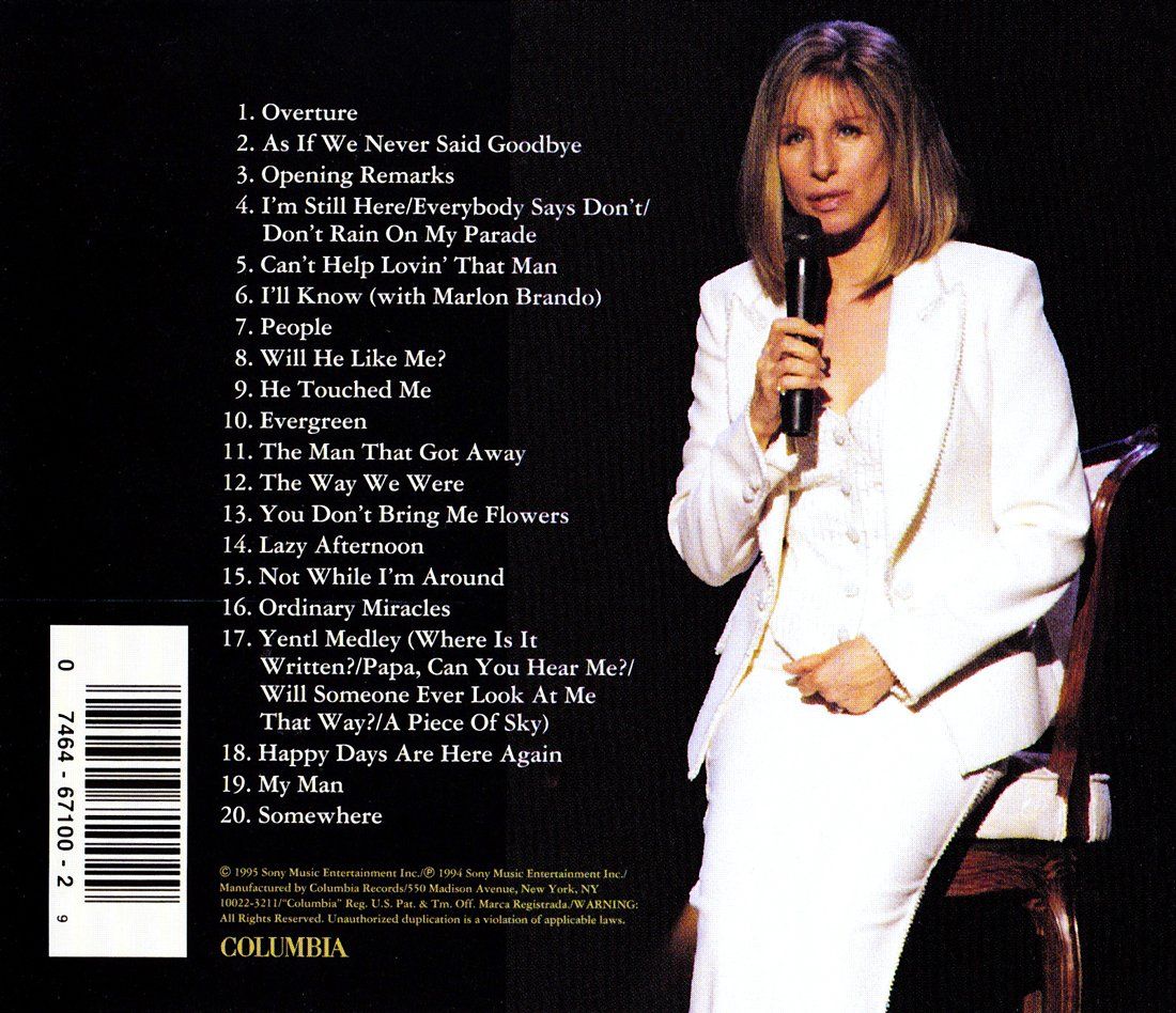 Highlights back cover of CD