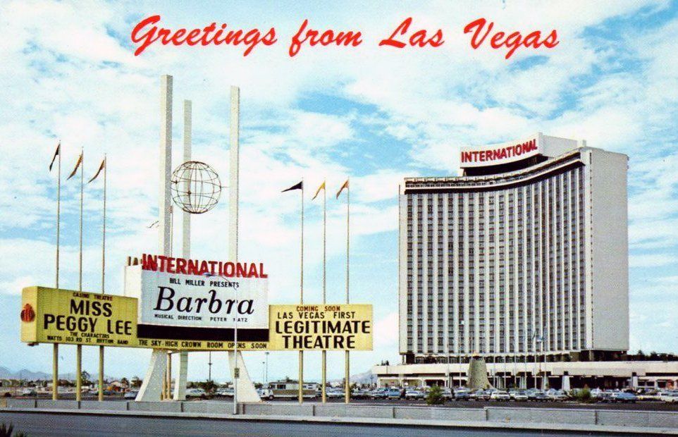 A postcard for the 1969 International Hotel opening