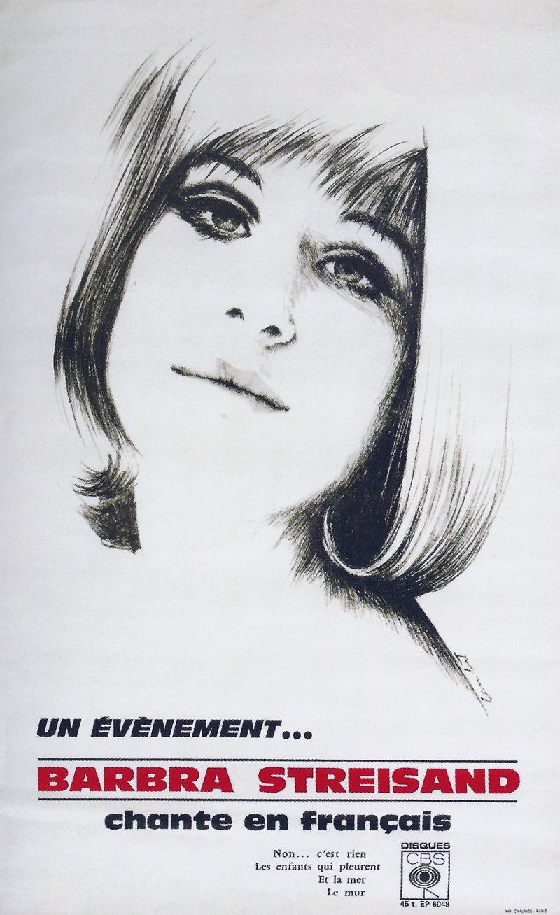 French advertisement for Streisand's EP