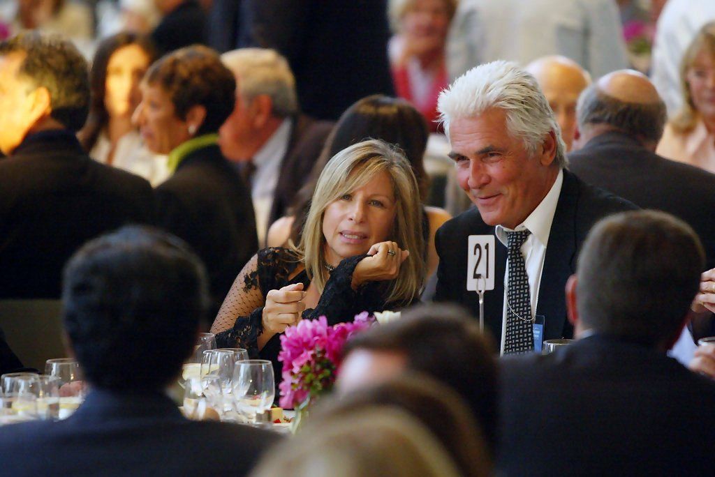 Barbra Streisand and her husband James Brolin attend the John Kerry 'Victory 2004' dinner. Photo by Anne Cusack