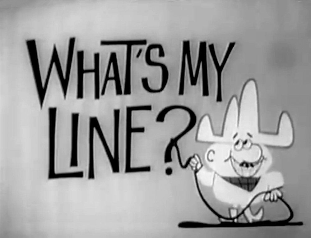 Opening logo of What's My Line? 1964