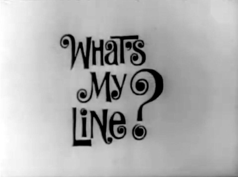 Opening logo of What's My Line? 1965