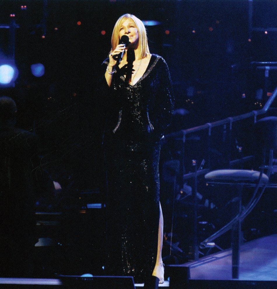 Streisand on the concert stage.