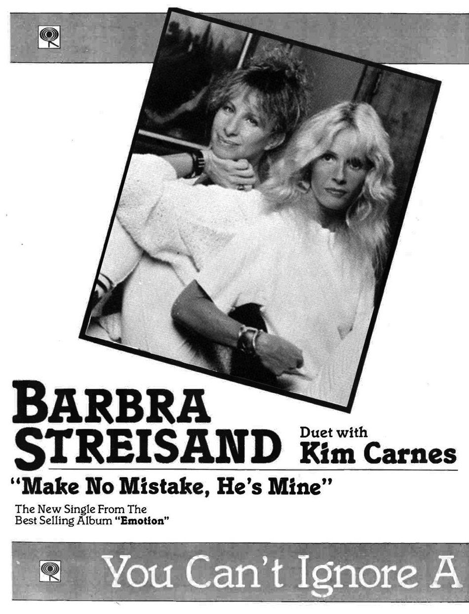 Columbia ad for Carnes-Streisand duet