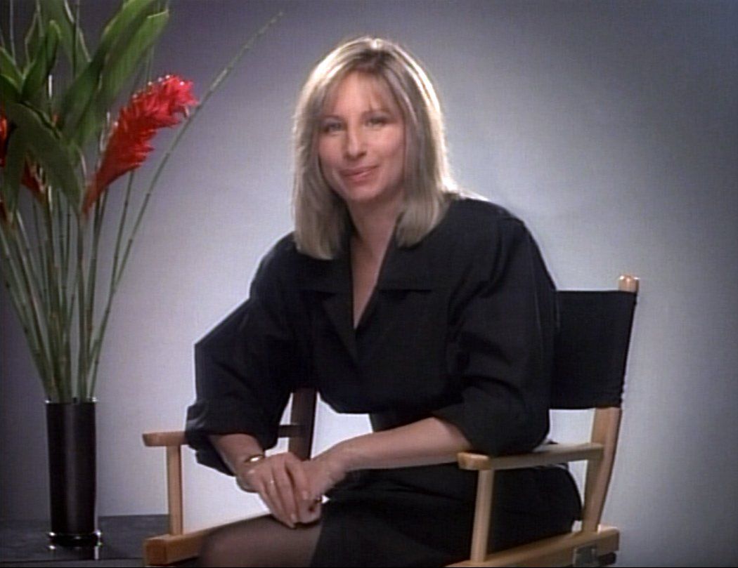 Streisand as she appears in the home video introduction of MY NAME IS BARBRA.