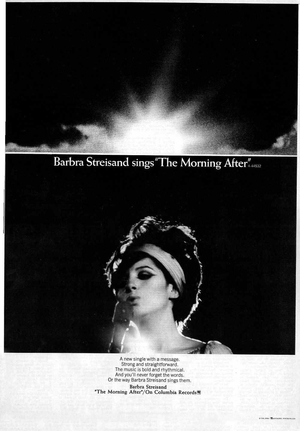 Columbia Records ad for The Morning After.