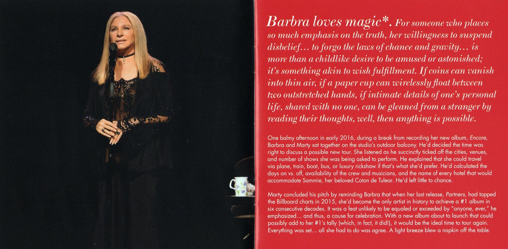 Two pages from the full-color CD insert.