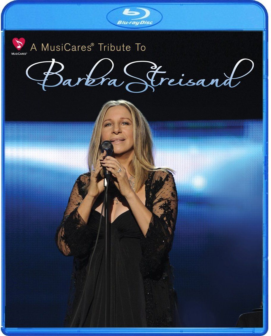 Cover of the Barbra Streisand MusiCares concert Blu-ray Disc.