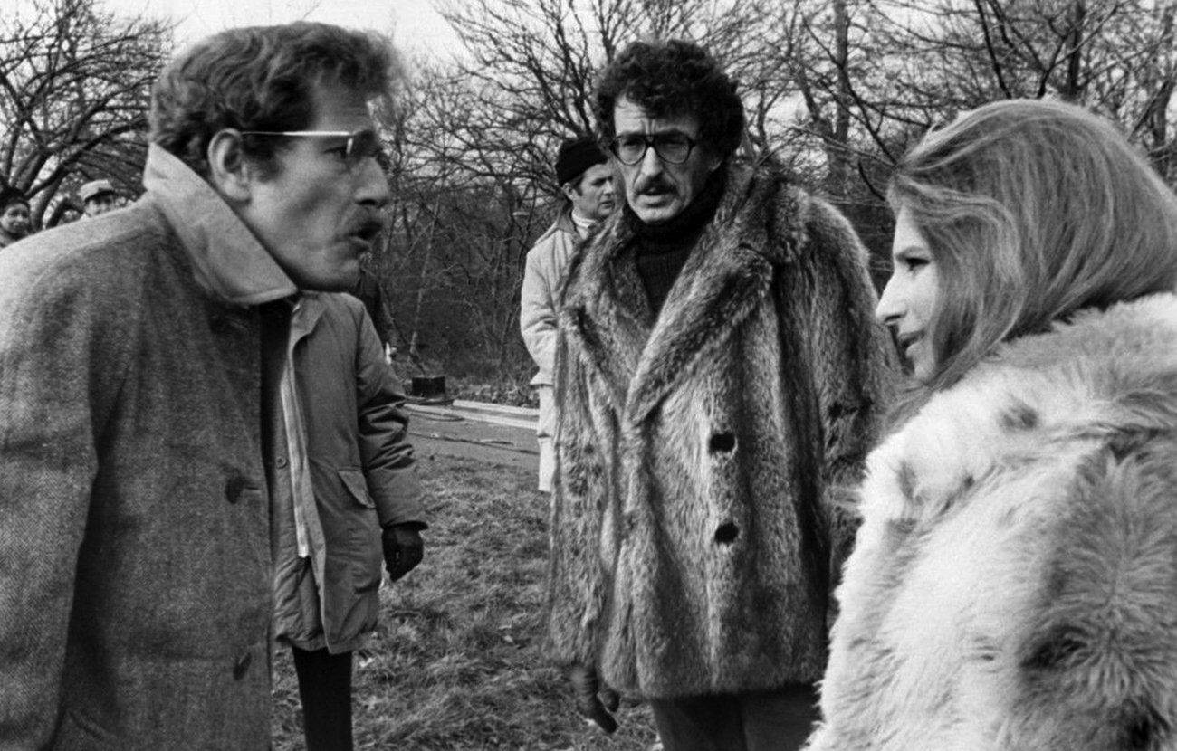 George Segal and Barbra Streisand in Central Park, directed by Herb Ross