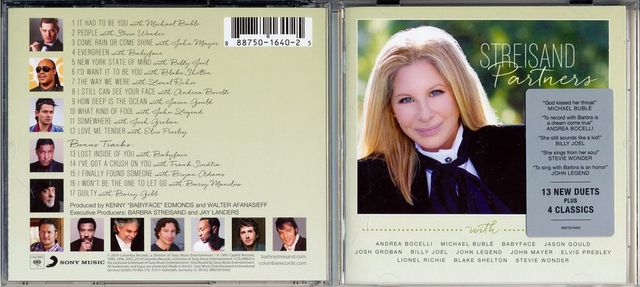 Barbra Archives | Partners 2014 Duets Album