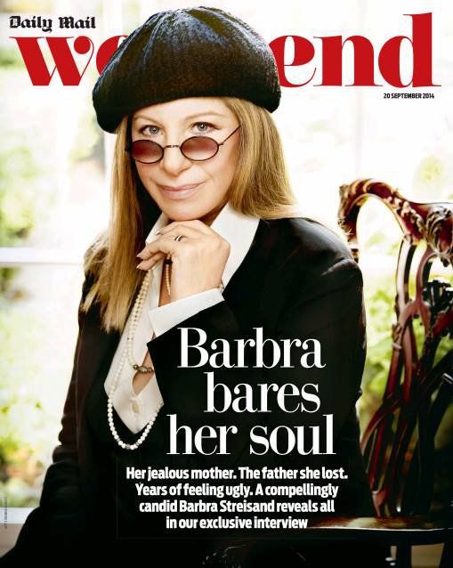 Cover of Daily Mail Weekend with Barbra Streisand
