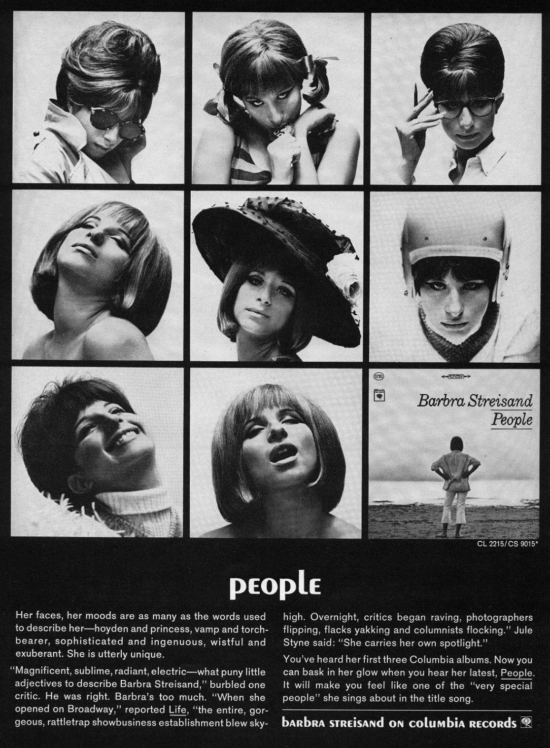 Columbia Records ad for the People album