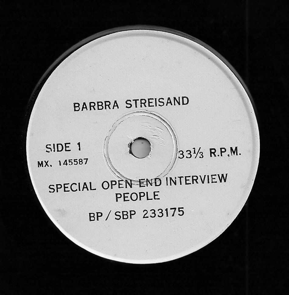 Photo of the label to the Special Open End Interview disc.
