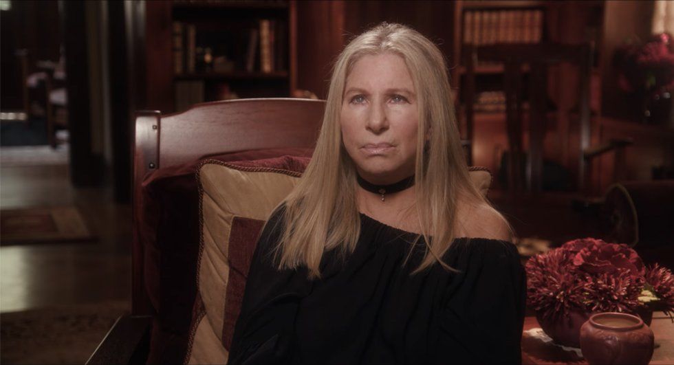 Streisand, as she appears in the Shimon Peres documentary, now playing on Netflix.